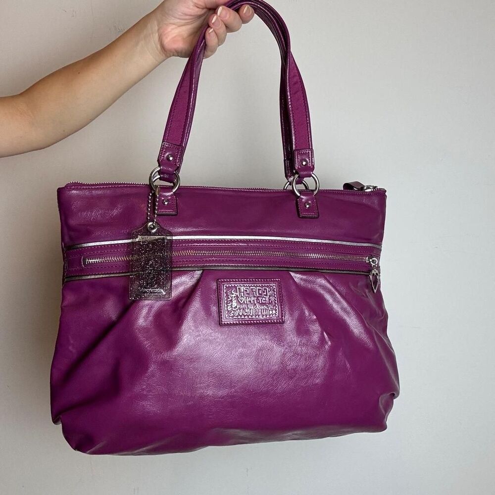 Coach Women's Purple and Pink Bag